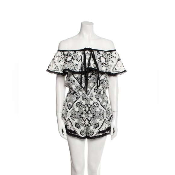 ALEXIS
Printed Off-The-Shoulder Romper
Size: S‎ - Picture 1 of 7